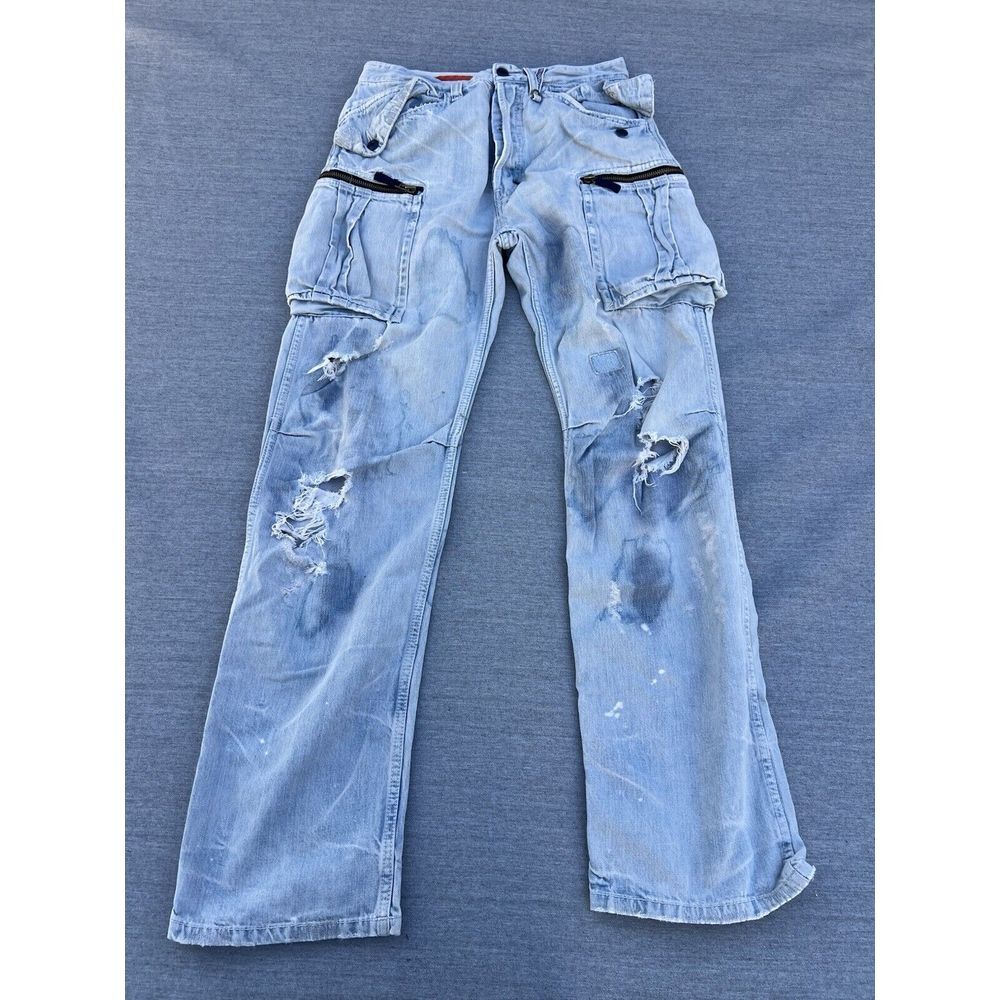PRPS Made‎ in Japan Vintage Button Fly Distressed Jeans Men's 31